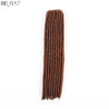 18"Synthetic Faux Locs Crochet Braids Hair Knotless Dreadlocks Straight Gypsy Locs Hair Ombre Braiding Hair Extensions For Women