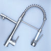 DQOK Black Brushed Spring Pull Down Kitchen Sink Faucet Hot & Cold Water Mixer Crane Tap with Dual Spout Deck Mounted