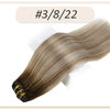 Full Shine Human Hair Extensions Clip in Hair Extensions Human Hair 7PCS 105G Double Weft Hair Extensions Human Hair For Woman