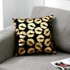 Liebe Schwarz-Weiß-Bräunungs-Kissen Zierkissen Goldfolie Geometrischer Kissenbezug Wohnkultur Sofa Wurfkissen 17*17 Zoll