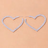 Stonefans Aesthetic Letter Earrings Designer Luxury for Women 2021 Fahsion Jewelry Rhinestone Designer Piercing Heart Earrings