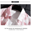 Men and Women's Short-Sleeved Printed Shirt, Casual Beach Clothes, Personality Thin Couple Tops, New