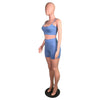 two piece set women two pieces outfits summer clothes crop top shorts 2 piece set women  summer clothing wholesale