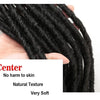 18"Synthetic Faux Locs Crochet Braids Hair Knotless Dreadlocks Straight Gypsy Locs Hair Ombre Braiding Hair Extensions For Women
