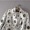 Lautaro Runway Cut Out Short Faux Leather Jacket Golden Rivet Cool Stylish Designer Clothes Women European American Fashion 2022