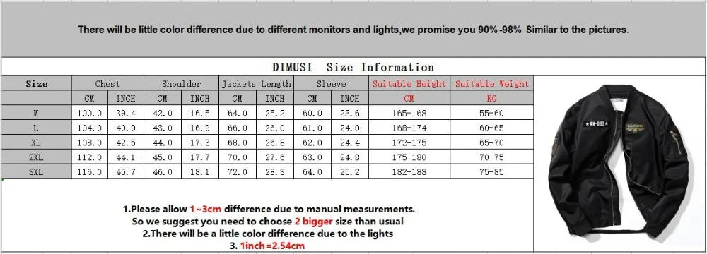 DIMUSI Men's Bomber Jackets Casual Male Outwear Windbreaker Coats Fashion Hip Hop Men Sports Pilot Baseball Jackets Clothing
