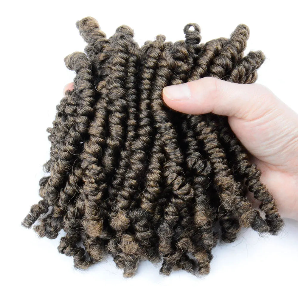 Bob Spring Twist Hair Vorgeflochtene Häkelzöpfe 6 Zoll Synthetisches kurzes Passion Twist Haar vorgeflochten von Flyteng