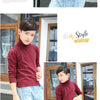 boys Plus velvet Warm turtleneck sweater Pullovers plush inside Thicken sweaters girls Winter Autumn Knitted Loose jacket 2-10Y
