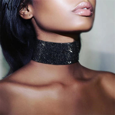 Mode Metall Pailletten Choker Halskette Schmuck Damen Statement Choker Hochzeit Halskette Schmuck Accessoires Für Ein Geschenk