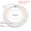 Multi-Layer White Imitation Pearl Necklace Bead  Chain Punk Ladies Wedding Short Clavicle Necklac Girl Charm Banquet Jewelry