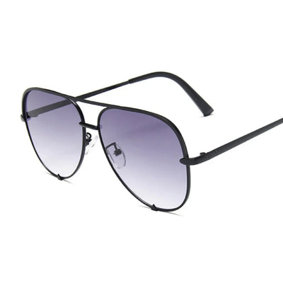 Vintage-Flieger-Sonnenbrille für Damen, Marken-Designer-Sonnenbrille, weibliche Retro-Verlaufs-Spiegel-Mode-Fahrerbrille, Oculos De Sol