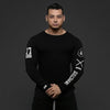 Men Bodybuilding Long Sleeve Shirt Male Casual Fashion Skinny T-Shirt Gym Fitness Workout Tees Tops Running Quick Dry Clothing