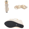 Eilyken Super High Peep Toe Gladiatoren-Wedges Sandalen Damen Bedeckte Ferse Plateau Mode Sommerschuhe Größe 35-42