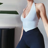 Sexy Solid Color Hanging Neck Bandage V-neck Off Shoulder Crop Tops 2021 Summer Women Fashion Casual Black Halter Vest Comfort
