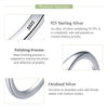 BF CLUB 925 Sterling Silver Sparckling Earrings For Women Trendy Earring Jewelry Prevent Allergy Party Accessories Gift