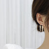 Charm 18k Echtgold Blätter Ohrringe für Frauen Exquisite Kleine Zirkonia Ohrstecker Elegante Koreanische Kristall Hochzeit Ringanhänger
