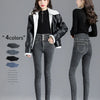 Thermal Winter Thick Fleece High-waist Warm Skinny Jeans Thick Women Stretch Button Pencil Pants Mom Casual Velvet Jeans