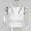 Sexy Solid Color Hanging Neck Bandage V-neck Off Shoulder Crop Tops 2021 Summer Women Fashion Casual Black Halter Vest Comfort
