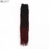 18"Synthetic Faux Locs Crochet Braids Hair Knotless Dreadlocks Straight Gypsy Locs Hair Ombre Braiding Hair Extensions For Women
