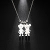 Couple Friend Personalized Necklace Custom Chain Name Mother Father Family Gift For Women Men Stainless Steel Pendant Jewelry