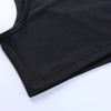 Sexy Solid Color Hanging Neck Bandage V-neck Off Shoulder Crop Tops 2021 Summer Women Fashion Casual Black Halter Vest Comfort