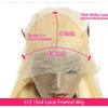 360 Lace Frontal Wig 613 Blonde 13x4 13x6 Body Wave Lace Front Wig Preplucked Brazilian Lace Front Human Hair Wigs 30 32 38 Inch