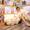 Riesiges Wolkenkissen im neuen Kawaii-Stil, weiches Plüschkissen, Wolken-Plüschtier mit Lächeln für Kinder, Babys, Mädchen, schönes Geschenk