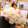 Riesiges Wolkenkissen im neuen Kawaii-Stil, weiches Plüschkissen, Wolken-Plüschtier mit Lächeln für Kinder, Babys, Mädchen, schönes Geschenk