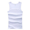 2020 Summer Plus Size Men Clothing Tank Tops Black White Gray Singlets Sleeveless Fitness Men Vest Casual Bodybuilding Vest New