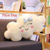 Riesiges Wolkenkissen im neuen Kawaii-Stil, weiches Plüschkissen, Wolken-Plüschtier mit Lächeln für Kinder, Babys, Mädchen, schönes Geschenk
