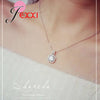 Classic Style 925 Sterling Silver Necklace And Pendants Jewelry For Women Box Chain Luxurious Big CZ Crystal Stone Accessories