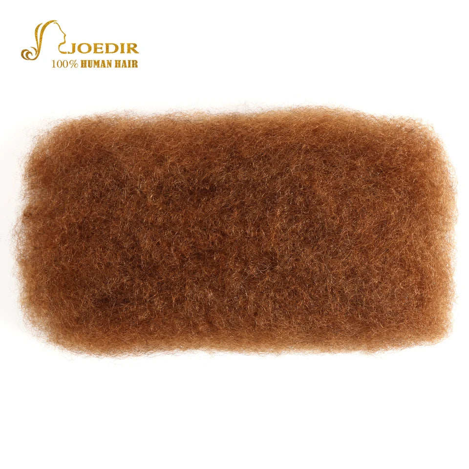 Joedir brasilianisches Remy Haar Afro Kinky Curly Bulk Echthaar zum Flechten von Dreadlocks Haarverlängerungen Häkelzöpfe QVR Haar