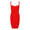 Quality Fuchsia Red Bandage Dress 2023 For Girl SweetHeart Mini Pencil Slim Dress Bodycon XL Purple Black White Party Vestidos