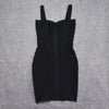 Quality Fuchsia Red Bandage Dress 2023 For Girl SweetHeart Mini Pencil Slim Dress Bodycon XL Purple Black White Party Vestidos
