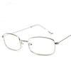 New Small Rectangle Retro Sunglasses Men Brand Designer Red Metal Frame Clear Lens Sun Glasses Women Unisex UV400
