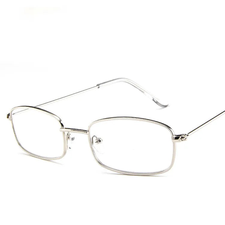 New Small Rectangle Retro Sunglasses Men Brand Designer Red Metal Frame Clear Lens Sun Glasses Women Unisex UV400