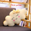 Riesiges Wolkenkissen im neuen Kawaii-Stil, weiches Plüschkissen, Wolken-Plüschtier mit Lächeln für Kinder, Babys, Mädchen, schönes Geschenk