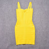 Quality Fuchsia Red Bandage Dress 2023 For Girl SweetHeart Mini Pencil Slim Dress Bodycon XL Purple Black White Party Vestidos