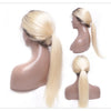 1B 613 Body Wave Human Hair Wig 13x6 Hd Lace Frontal Wig Brazilian 2 Tone Dark Root Ombre Blonde Lace Front Wigs For Black Women