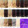 DinDong Clips In Hair Extensions 32Inch Synthetic Wavy 210G Premium Heat Resistant Hair 613# Blonde Brown 19 Colors Available