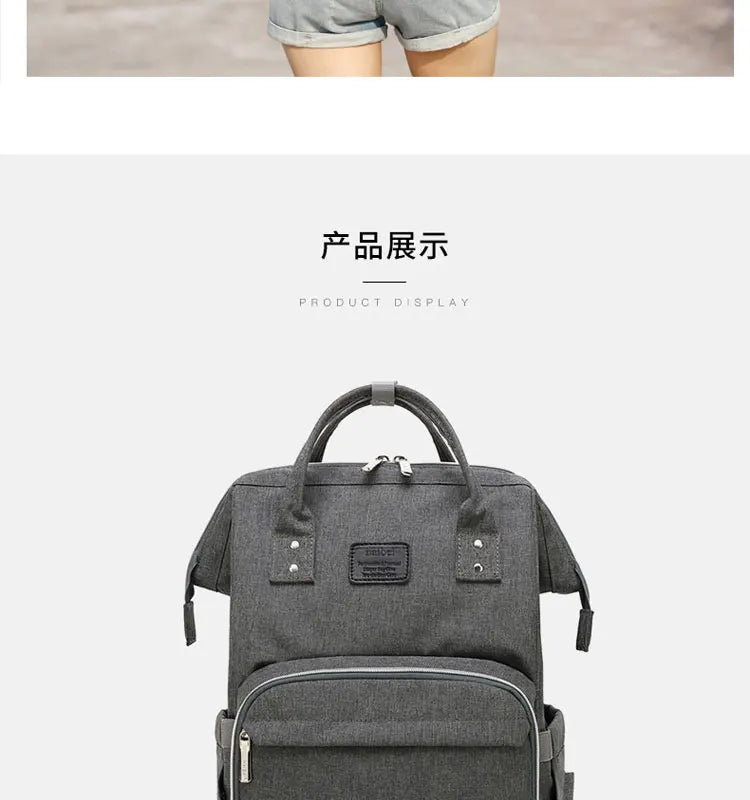 Nappy Backpack Bag Mummy Large Capacity Bag Mom Baby Multi-function Waterproof Outdoor Travel Diaper Bags For Baby Care