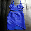 BEAUKEY Qualität 2-teiliges Set glänzendes Metallic Roségold Bodycon Top & Rock Neues Mini Kurzes Sexy Party Nachtclub Set