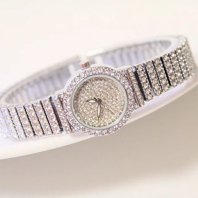 BS Damen Uhren Berühmte Luxusmarken Diamant Damenuhren Weibliche Kleine Armbanduhr Roségold Uhr Damen Montre Femme 2022