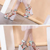 Eilyken Designer Buckle Strap Platform Wedges Women's Sandals Fashion Silk Open Toe High Heels Banquet Party Shoes
