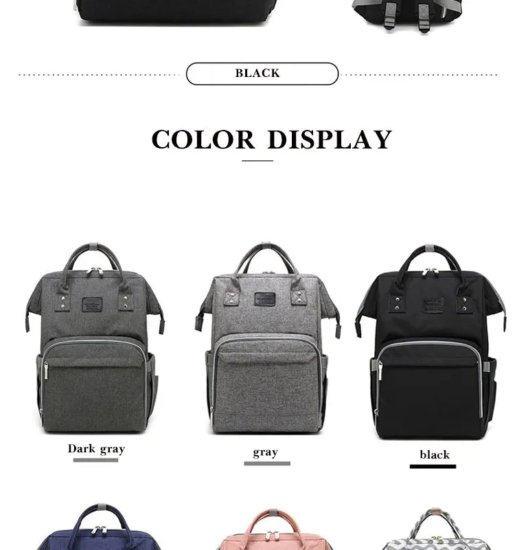 Nappy Backpack Bag Mummy Large Capacity Bag Mom Baby Multi-function Waterproof Outdoor Travel Diaper Bags For Baby Care