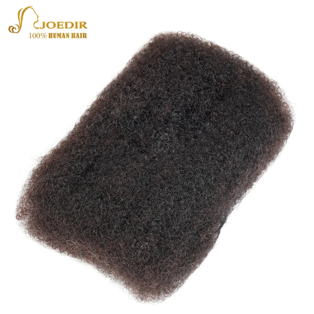 Joedir brasilianisches Remy Haar Afro Kinky Curly Bulk Echthaar zum Flechten von Dreadlocks Haarverlängerungen Häkelzöpfe QVR Haar