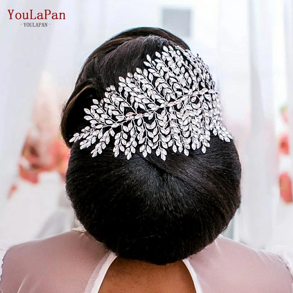 YouLaPan HP238 Bridal Crown Wedding Tiaras and Crown Bridal Tiara Luxury Hair Wedding Accessories Boho Wedding Headband Headwear