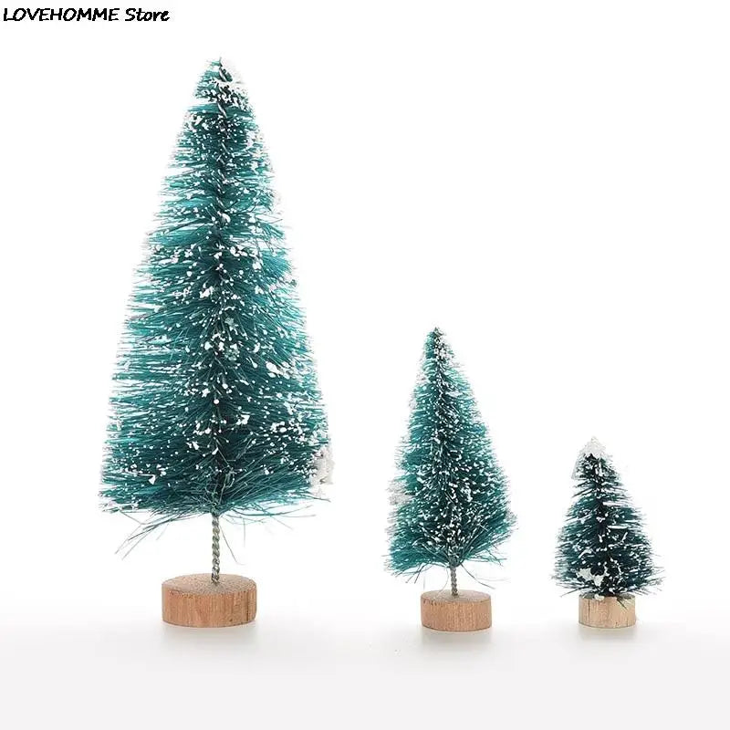 1/3/6 Stück Miniatur-Weihnachtsbaum, kleiner künstlicher Sisal-Schnee-Landschafts-Baum für Weihnachtsbastelarbeiten, Tischdekoration