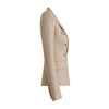 HarleyFashion 2024 Luxuriöse Frühlingskollektion Strukturiertes Muster Formelle Jacke Damen Blazer