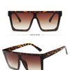 15 colors Flat Top Sunglasses Men Women Brand Designer Square Shades Gradient Sun Glasses Men Cool One Piece UV400 Mirror